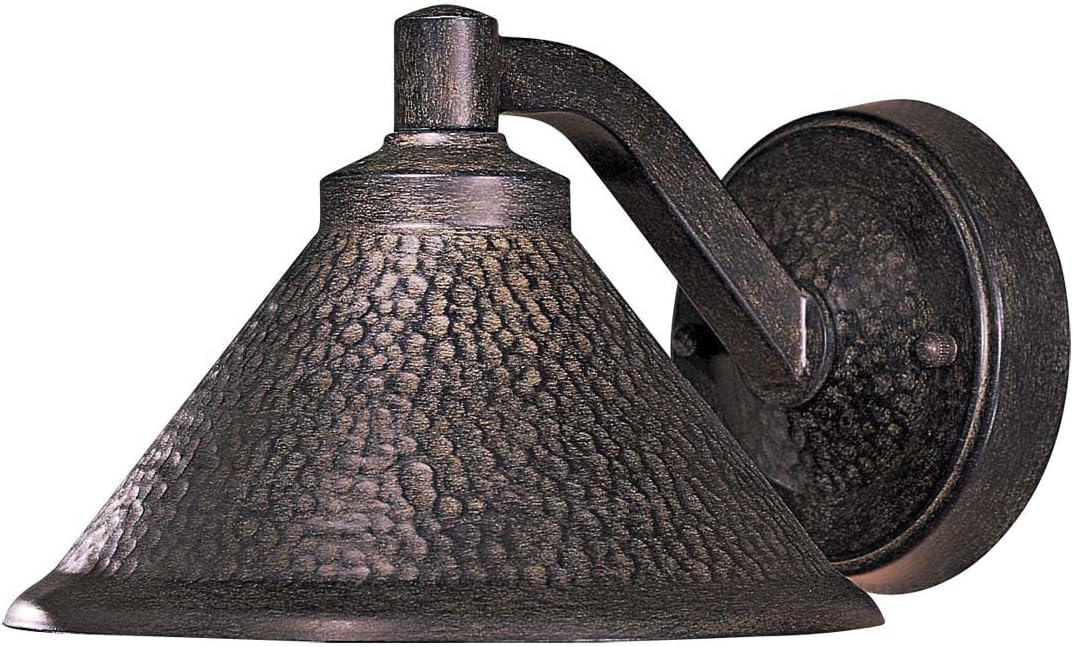 The Great Outdoors 8101-A138 Kirkham Outdoor Wall Mount, 1-Light, 60 Total Watts, 8.5-in H x 6-in W, Aspen Bronze