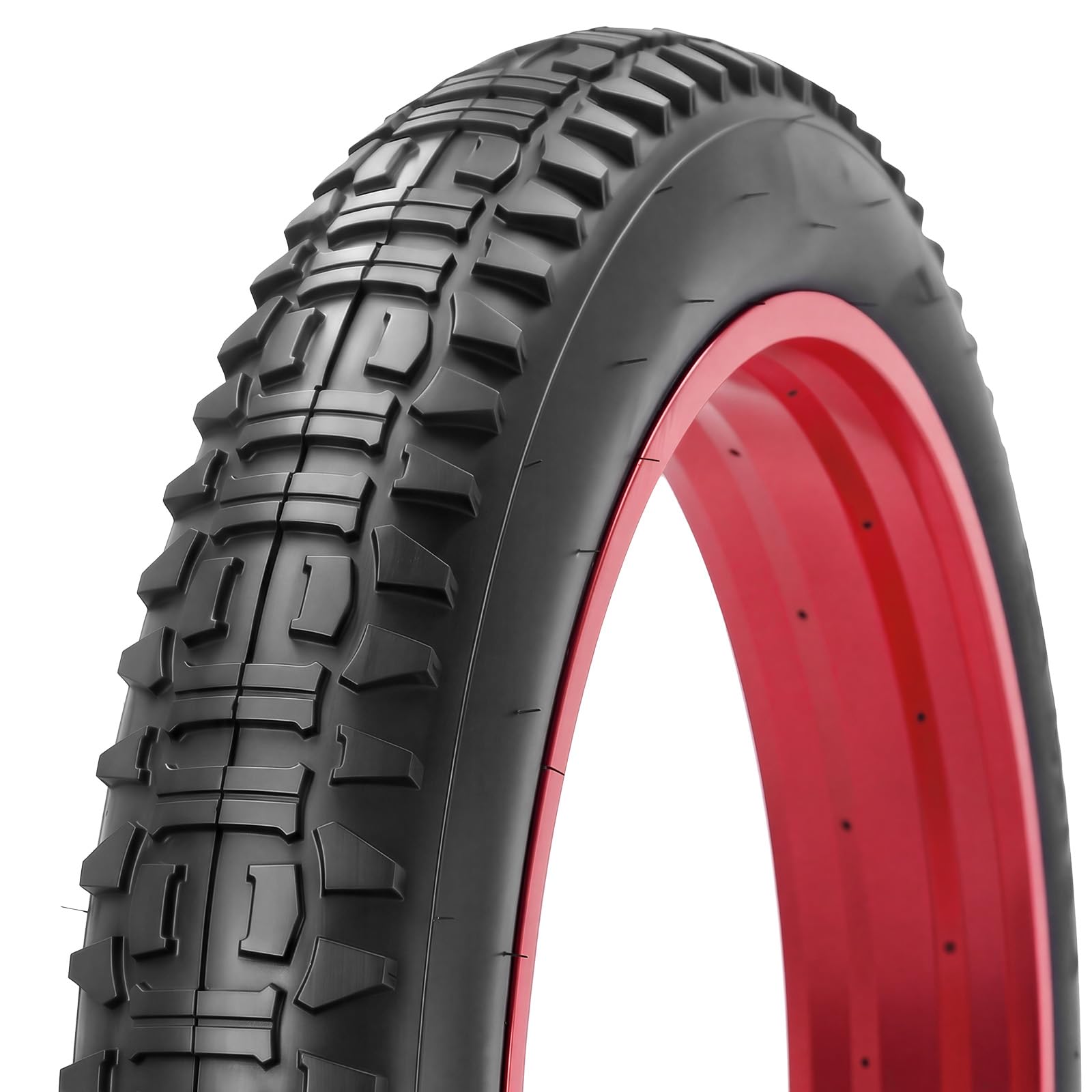 20/26 Inch Fat Bike Tyre 20 x 4.0 26 x 4.0 Mountain Bike eBike Replacement Foldable High-Performance and All-Terrain MTB Tyre with Offroad Trail Riding