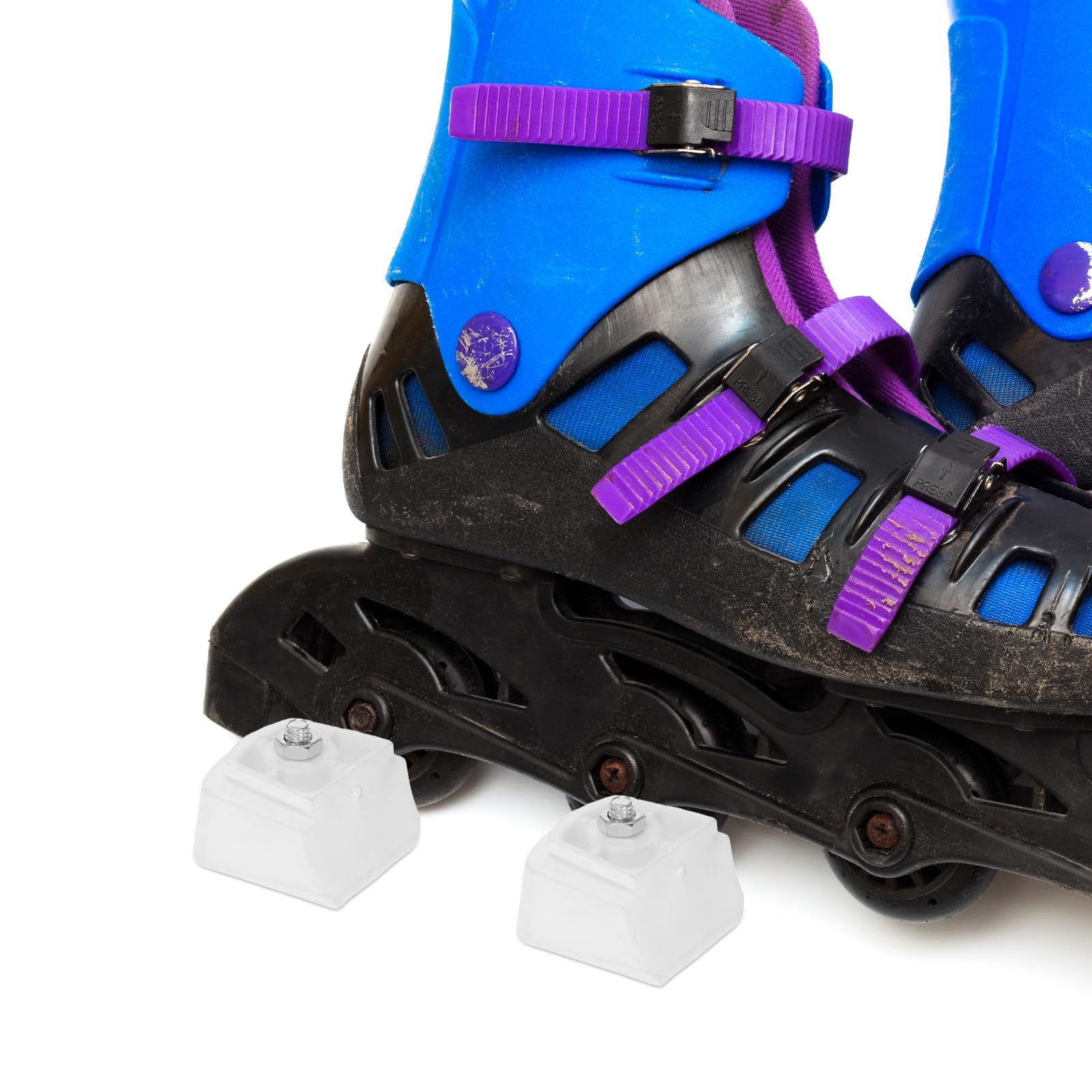 2 Stück Fersenstopper für Rollschuhe – Bremsbeläge für Inlineskates – Gummibremsen für Rollschuhe, Ersatzteil für den Außenbereich, Rot