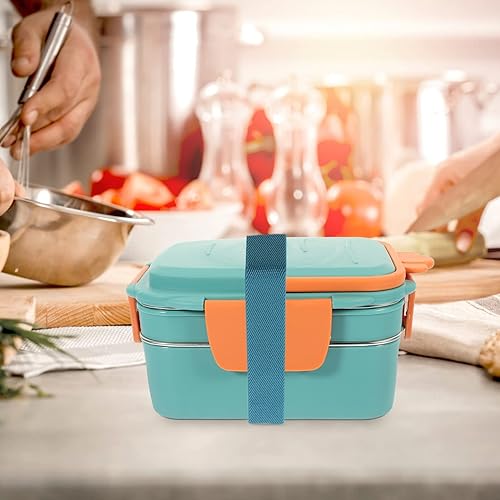 Miniatura 5 de NOLITOY Cinturón elástico para lonchera, bandas elásticas de doble capa, correas de fijación de nailon, correa elástica ajustable para picnic,