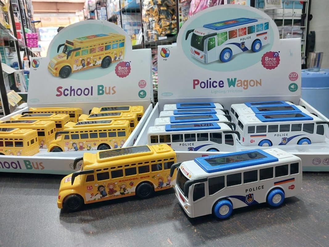 Vikas Trading Fun and Engaging Police Bus Toy Vehicle for Young Children