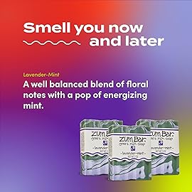 Indigo Wild Zum Goat\'s Milk Soap Bar - Bar Soap for Hands & Body Made with Essential Oils - 3 oz - Lavender-Mint (3 Pack)