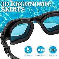 Vista 4 de WIN.MAX - Goggles de natación polarizados, antivaho, antirrayos ultravioleta, sin filtraciones y con visión clara para hombres, mujeres, adultos