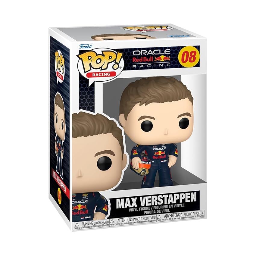 Funko Formula 1 Max Verstappen Vinyl Figur 08 Unisex Pop! Multicolore PVC
