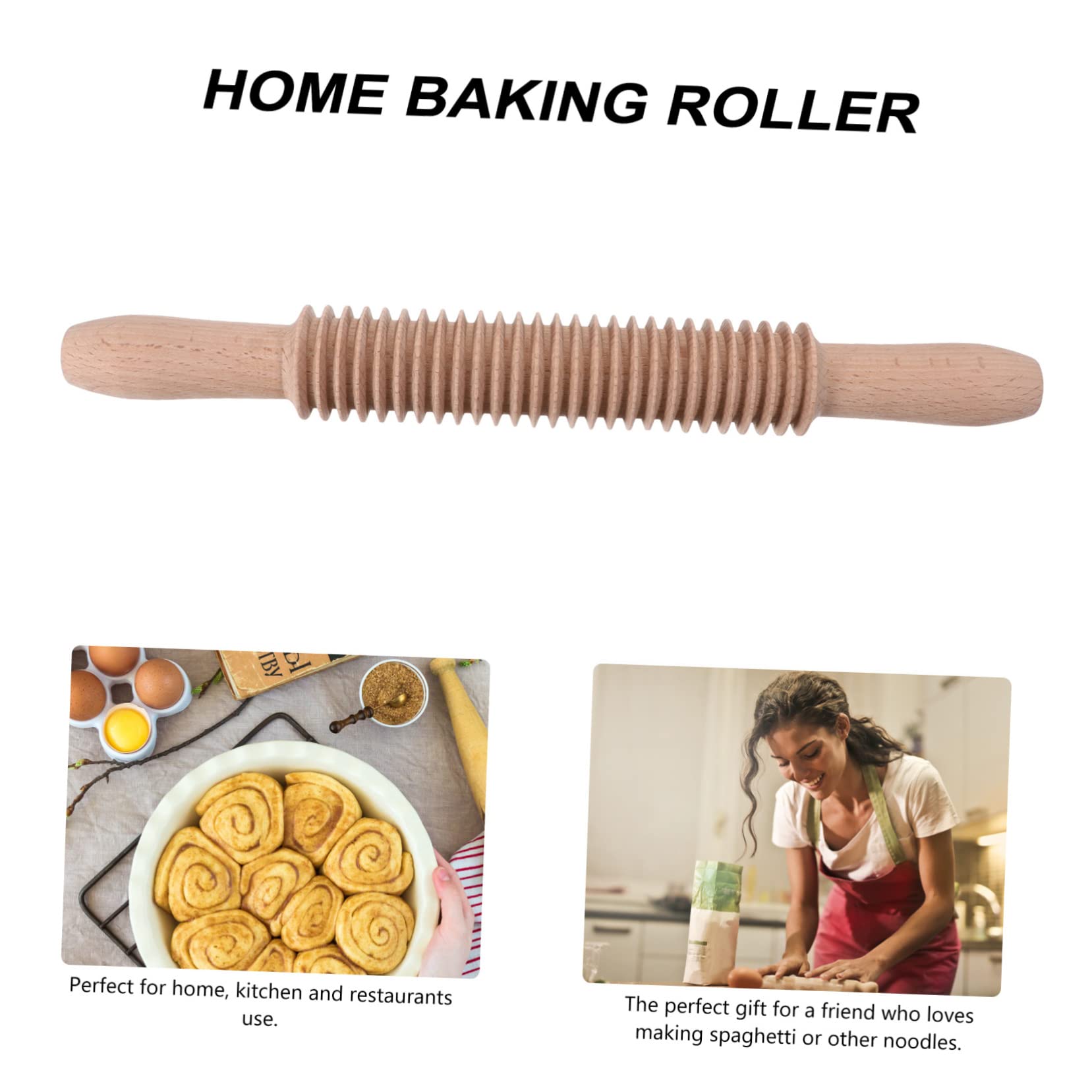 TOPBATHY 2 Piezas Rodillo Palo Rodante Panetón Varilla Para Amasar La De Pizza Tabla Rodante Alfiler Cocinar Rodando Pasta Tallarines Espaguetis o Pasta De Madera