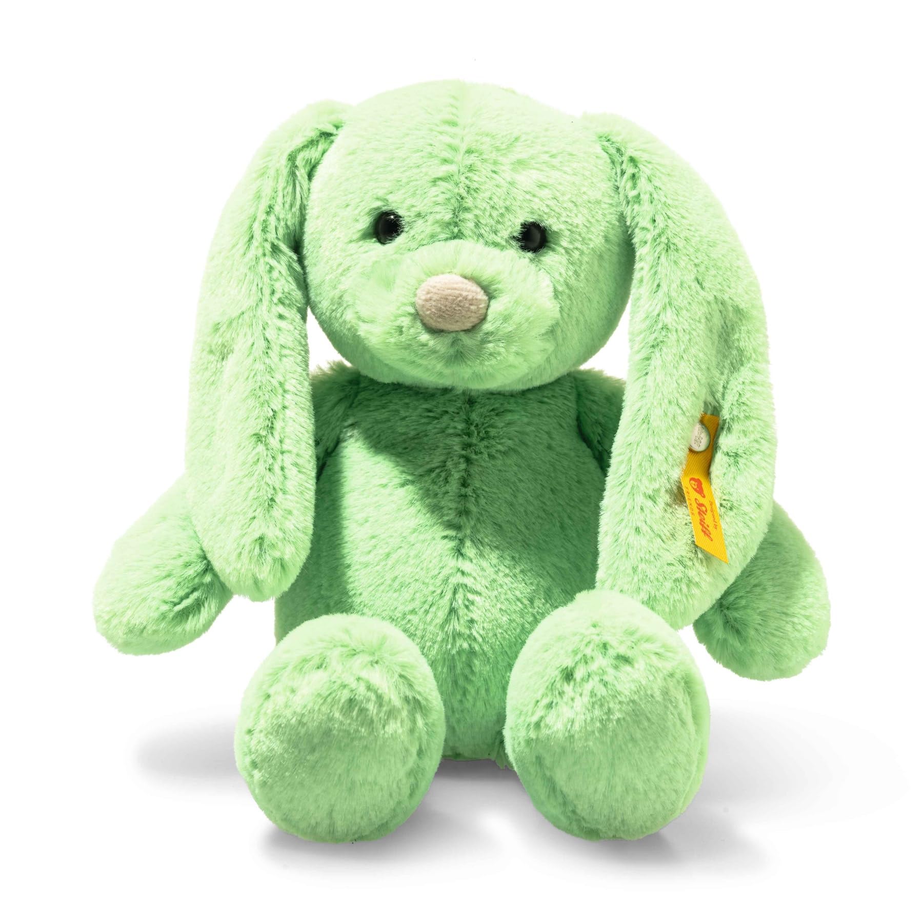 Steiff Tilda Rabbit 20 cm Green, Plush Toy with Floppy Ears, Soft Cuddly Friends, Fluffy Stuffed Toy for Cuddling and Playing, Cuddly Toy for Girls and Boys, Machine Washable