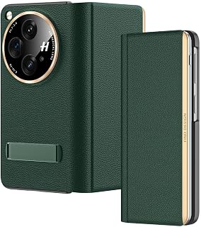 Midkart Magnetic Leather Flip Cover with Hinge Protection Compatible with OnePlus Open (Release 2023) Hard PC Built-in Kic... Price In India