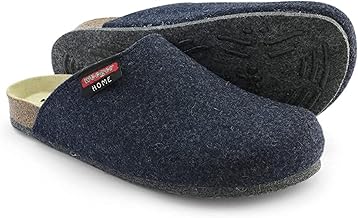 Pantoffelmann Bio Filzclogs mit ABS Sohle I Größen 36–48 I Atmungsaktive Hausschuhe aus Wollfilz I Rutschfeste Pantoletten mit Kork-Fußbett I Filzhausschuhe für Damen & Herren