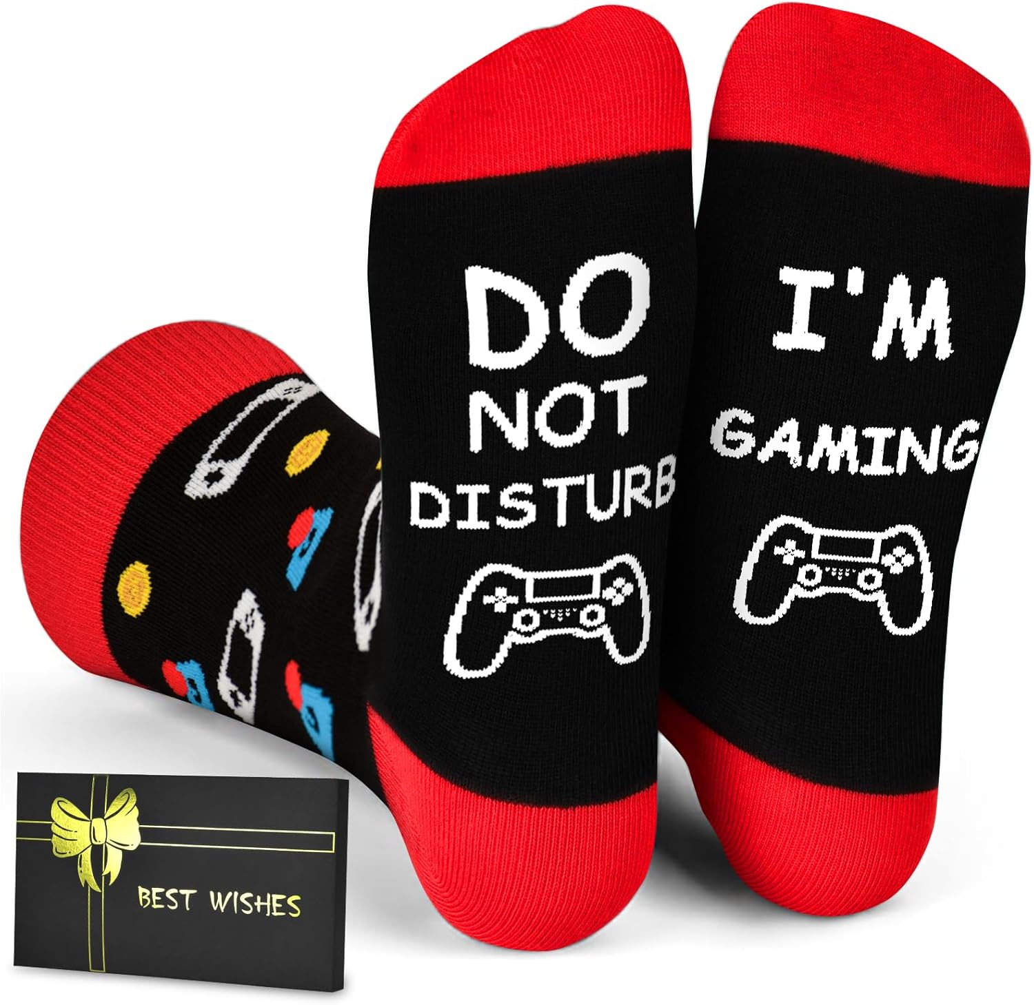 Dealswin Birthday Gifts for Teen Boys, Easter Basket Stuffers Do Not Disturb I’m Gaming Socks Funny Gamer Gifts for Men Dealswin Birthday Gifts for Teen Boys, Easter Basket Stuffers Do Not Disturb I’m Gaming Socks Funny Gamer Gifts for Men