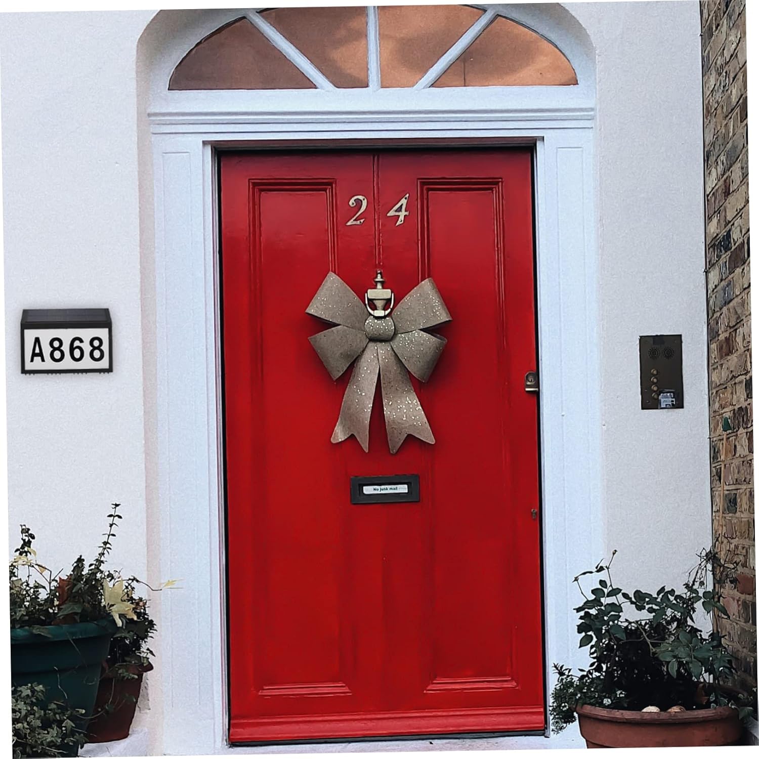 Solar Address Number Light LED Door Number Sign Solar Power Waterproof for Outdoor Use Easy to Install