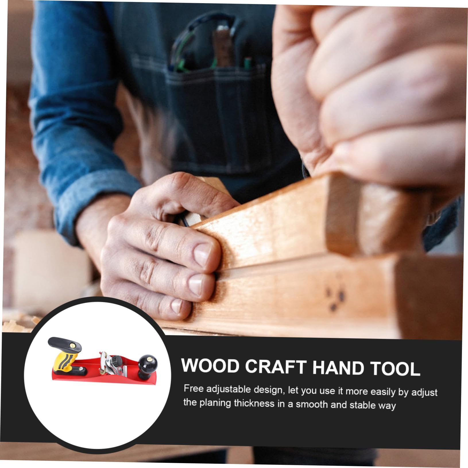 WOONEKY Spokeshave Do Drewna z Metalowym Ostrzem Narzędzie Ręczne Do Obróbki Drewna Dla Entuzjastów Majsterkowania z Materiałem Odpornym Zużycie