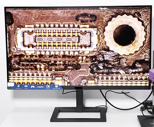 Miniatura 6 de Kit de accesorios para microscopio para adultos, microscopio digital de 51MP 1080P, lente de montaje en C 180X, cámara de microscopio electrónico