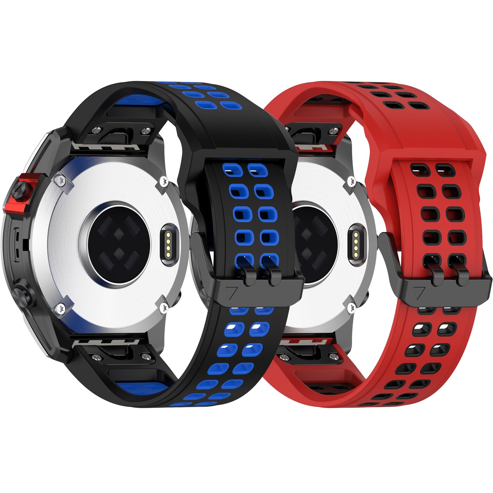 Replacement Wrist Band Compatible with Garmin Epix Pro Gen 2 / Epix Gen 2 Bands,Breathable Air Holes Sport Strap Silicone Watch Band for Garmin Epix Gen 2 Watch-picture-18