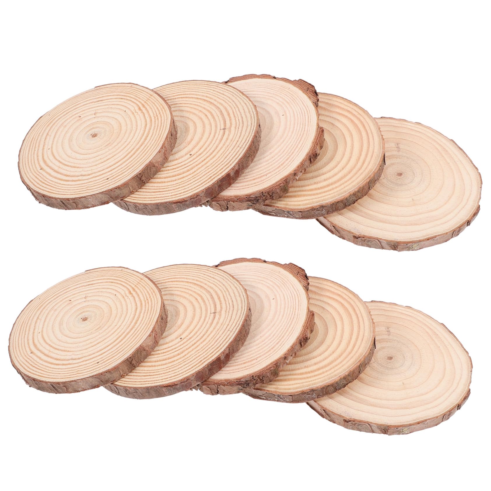 Disques de bois rondes naturelles pour éviter les taches avec des sous-tasses DIY