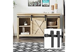 EaseLife 4 Feet Mini Barn Door Hardware for Cabinet