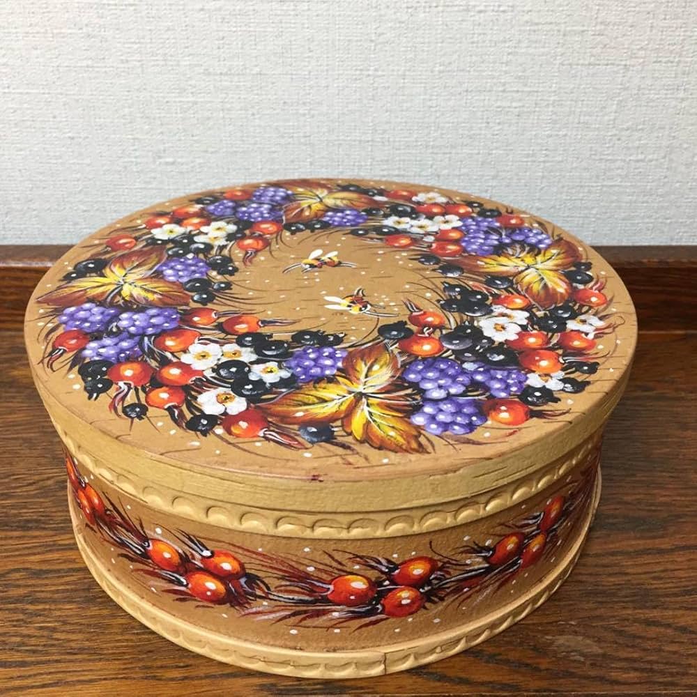 Amazon｜ロシア雑貨ベレスタ小物入れ 収納Box H21.5cm