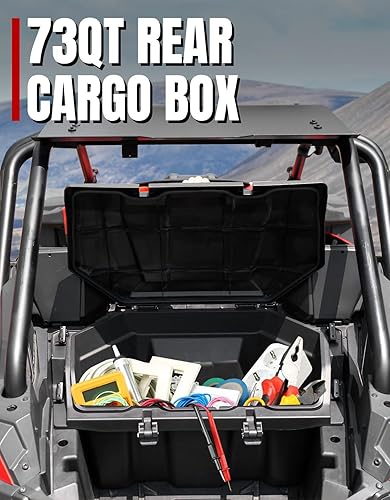 Miniatura 2 de A & UTV PRO Caja de carga trasera de 73 cuartos para Polaris RZR PRO XPPRO XP 4 2020-2023, accesorios RZR Turbo R 2022-2023, contenedor de