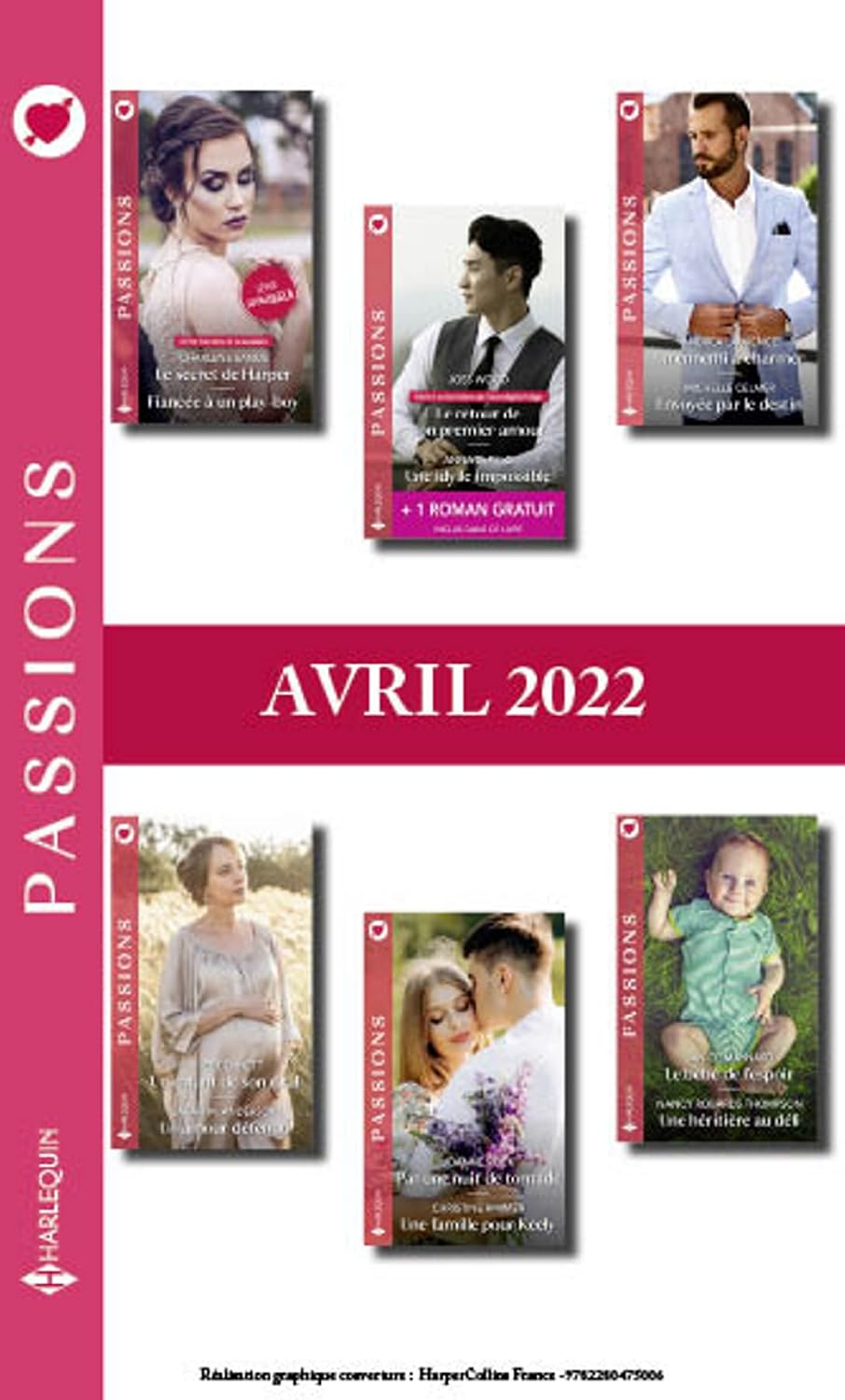 Pack mensuel Passions - 12 romans + 1 titre gratuit (Avril 2022) (French Edition)