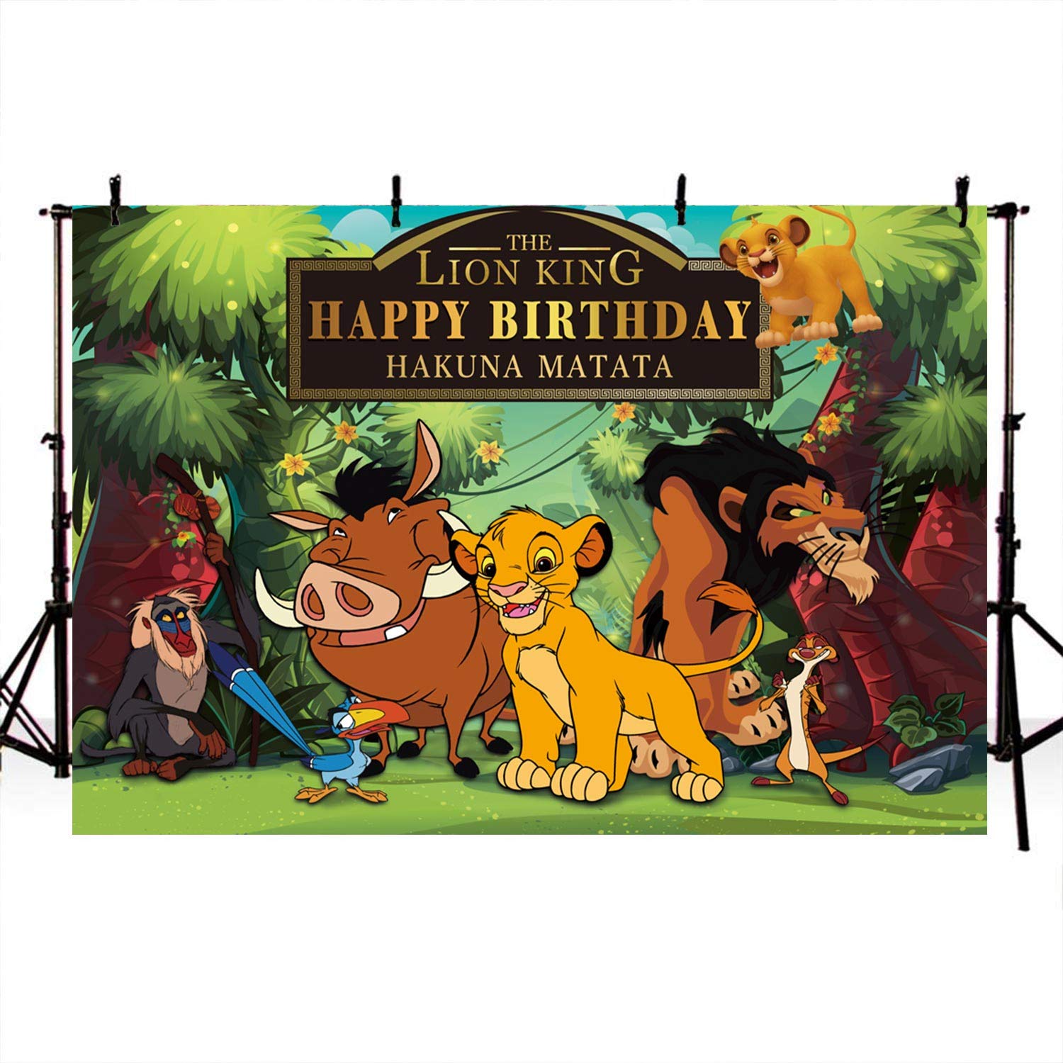 Lion King Backdrop Simba Boys Baby Birthday Party Supplies