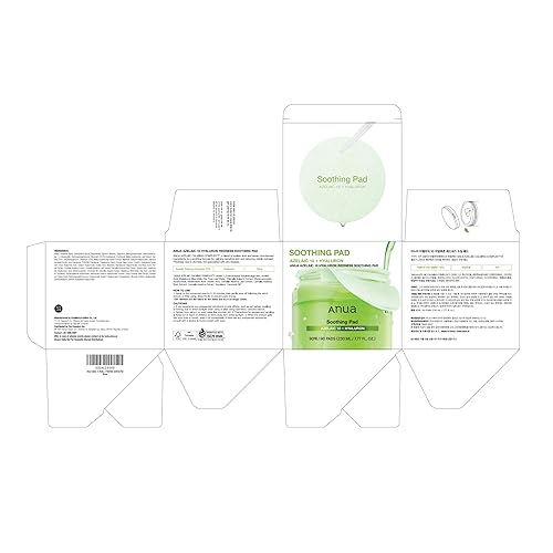 Miniatura 9 de Anua Azelaic 10 Hyaluron - Almohadilla calmante para el enrojecimiento con almohadillas de tóner coreano, máscara facial elástica rápida y fácil con