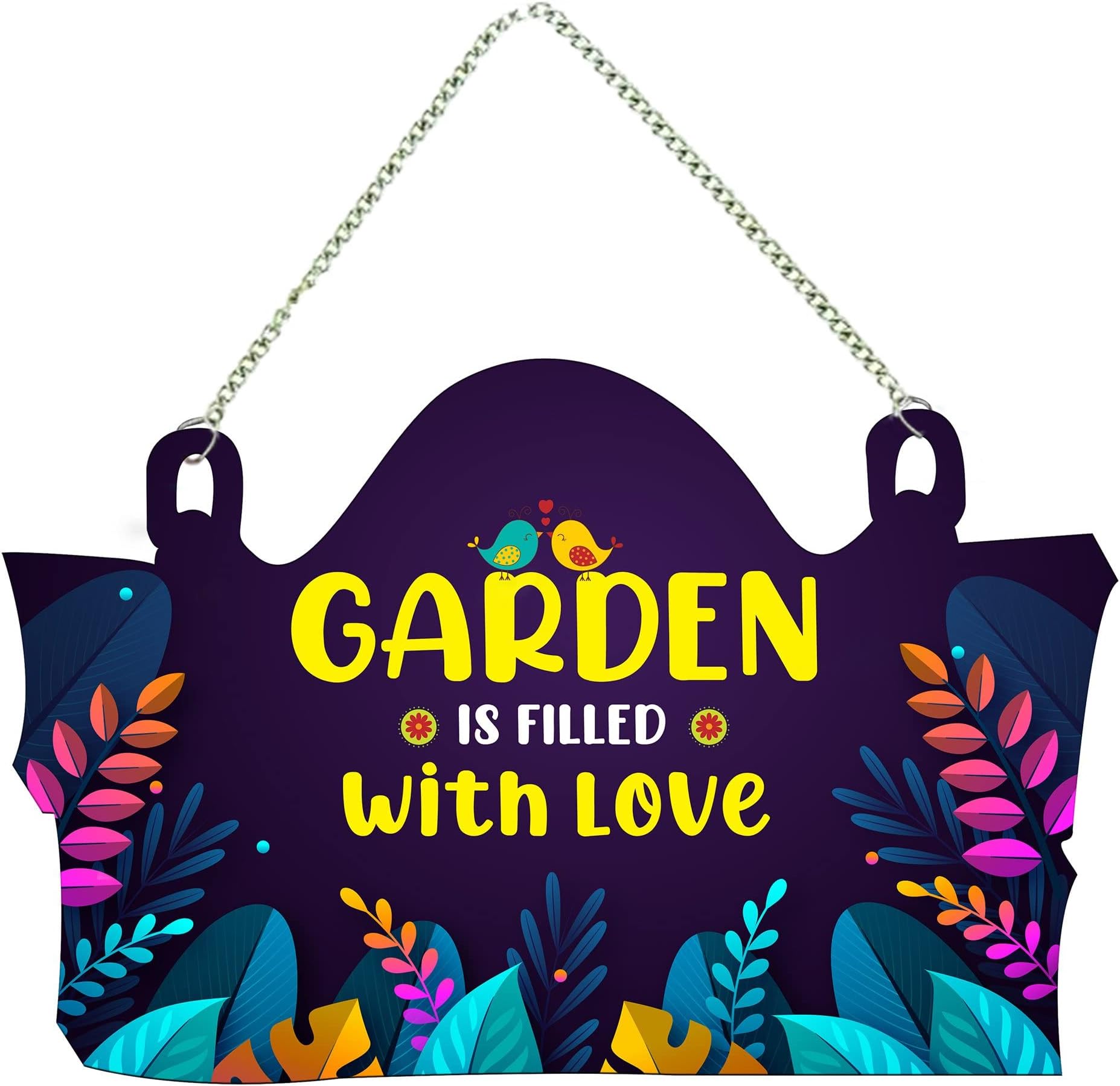 Artvibes Garden Quotes Wooden Wall Hanger for Home Decor