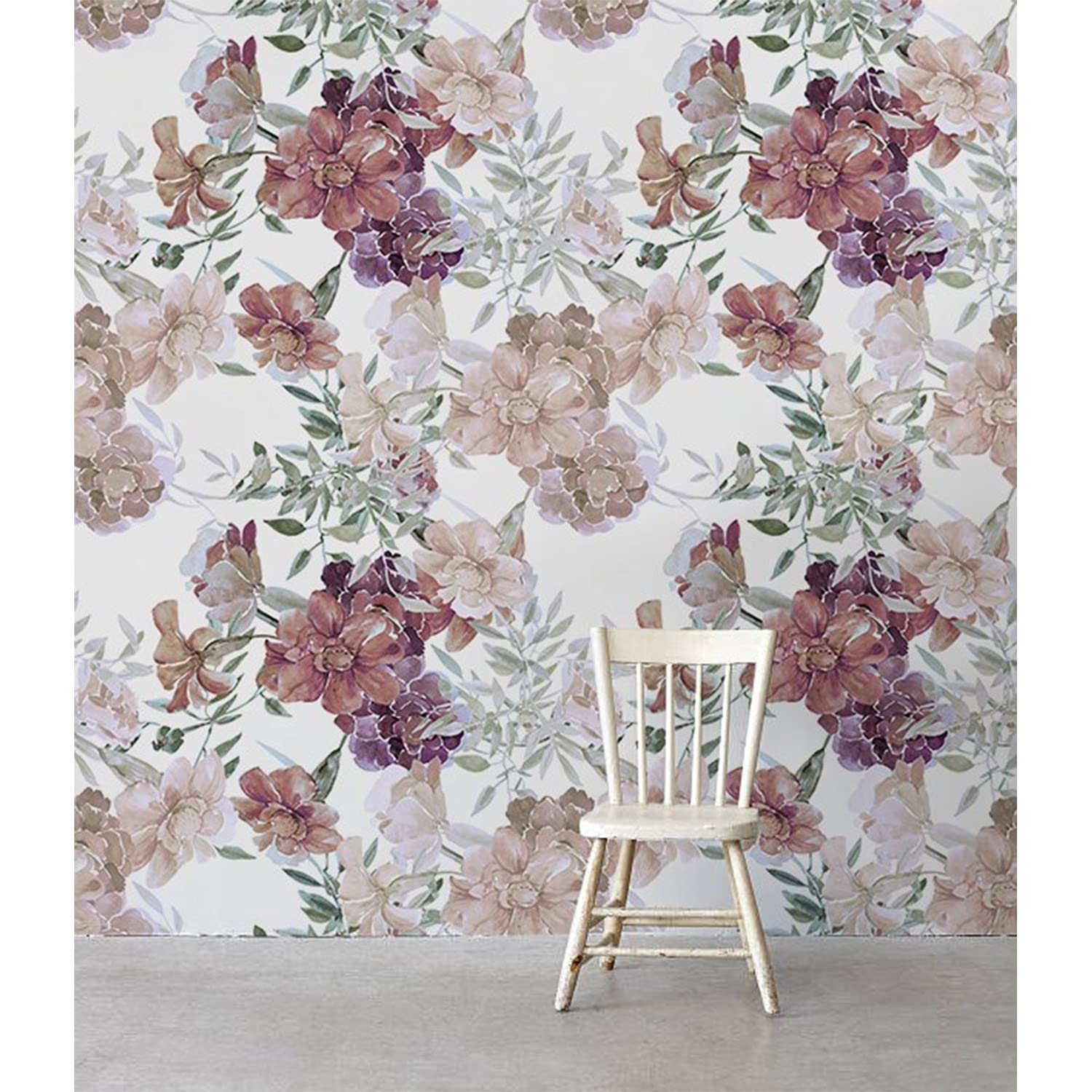 Papier peint fleuri Coloray en latex de qualité supérieure pour cuisine et salon