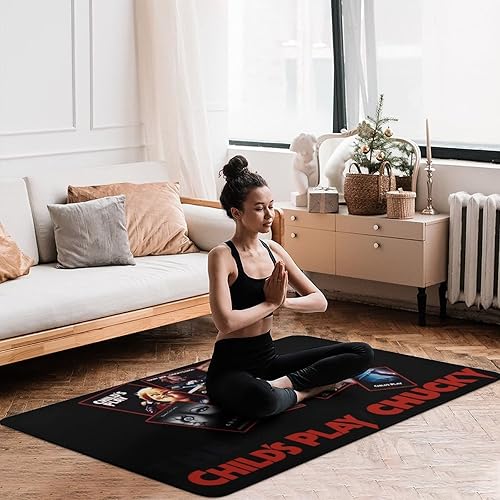 Miniatura 6 de Childs Play Chucky - Alfombra rectangular con estampado 3D, antideslizante, lavable, de lujo, rectangular, para decoración del hogar, 60 x 40