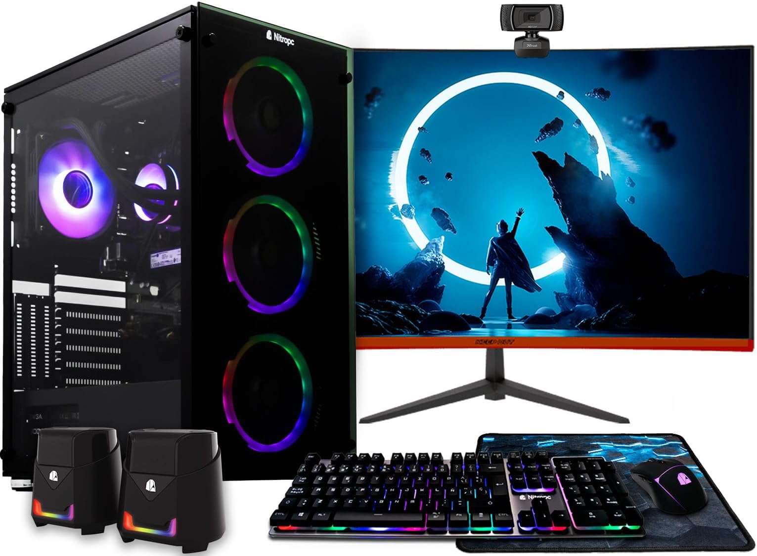 PC Gamer Vibox VI-12 Avec écran 22″ – AMD Ryzen 3200GE, Radeon Vega 8, 16Go RAM – Neuf