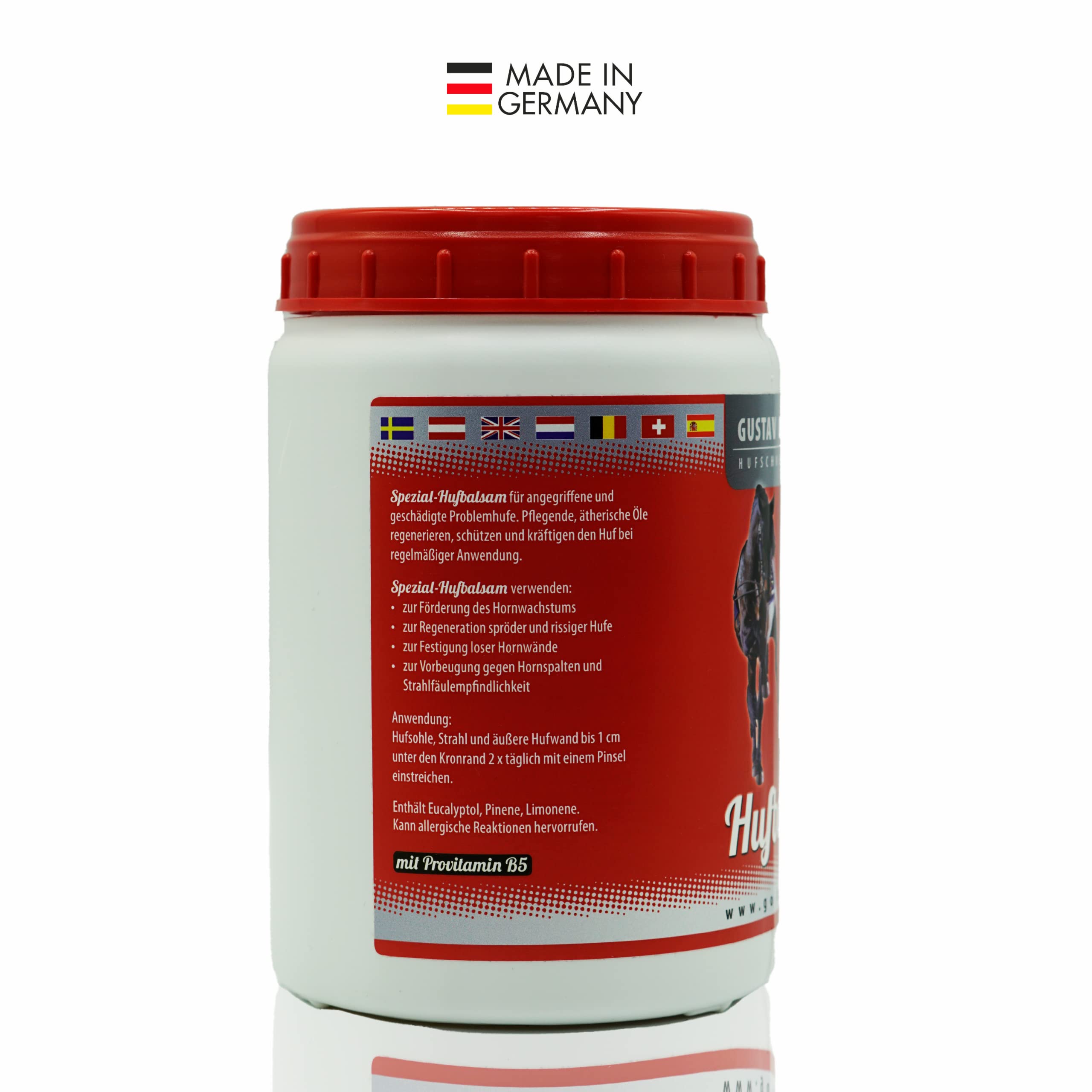 Hufbalsam Spezial farblos, Huffett für die tägliche Hufpflege mit pro Vitamin B5, Anti-Doping (1000ml)