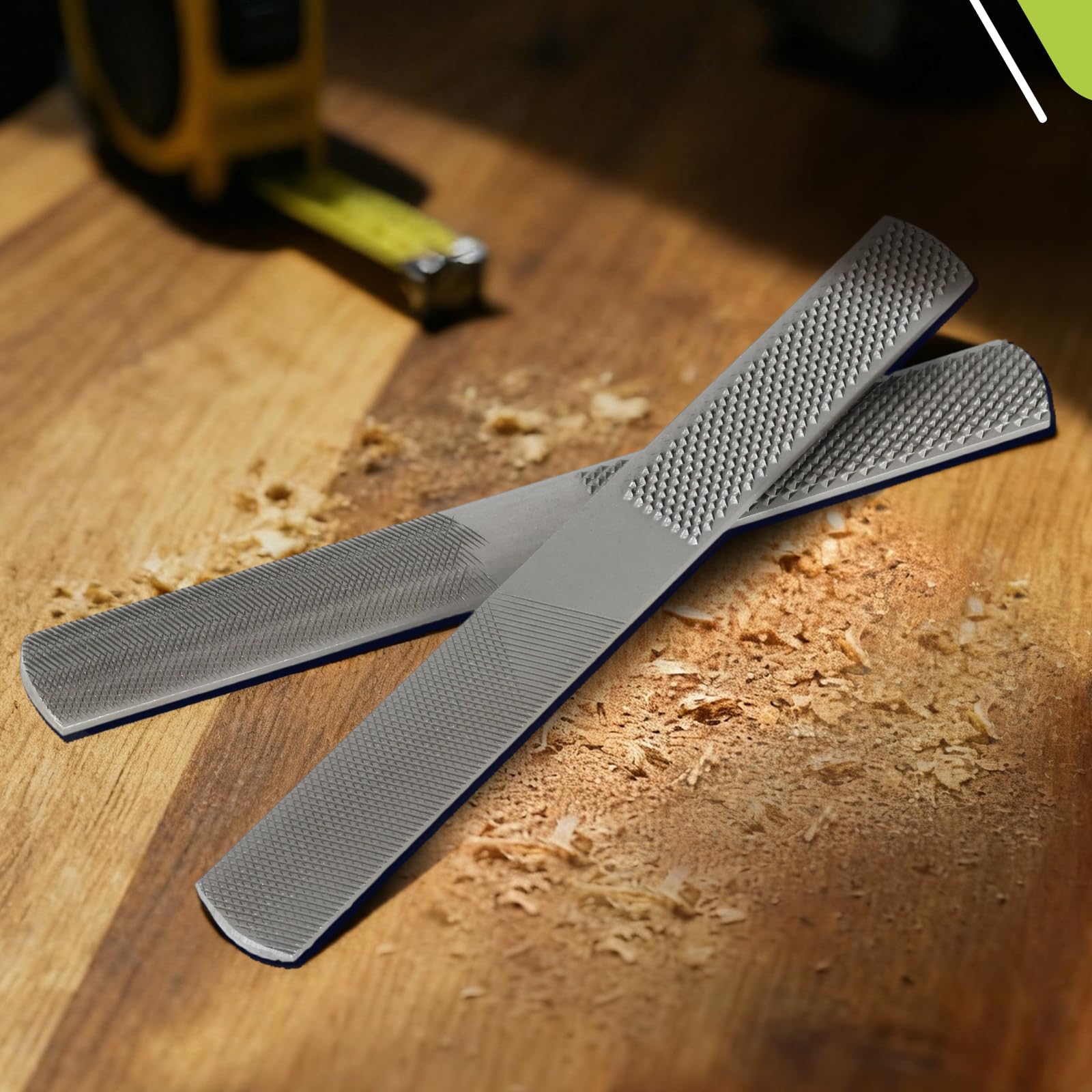 MORROWIND Raspa per Legno, 20 cm Utensile Manuale 4-in-1 in Acciaio ad Alto Tenore di Carbonio con Superfici Piana, Semitonda, Rotonda e Raspa, per Legno, Metallo Tenero e Plastica, 2-Pezzo