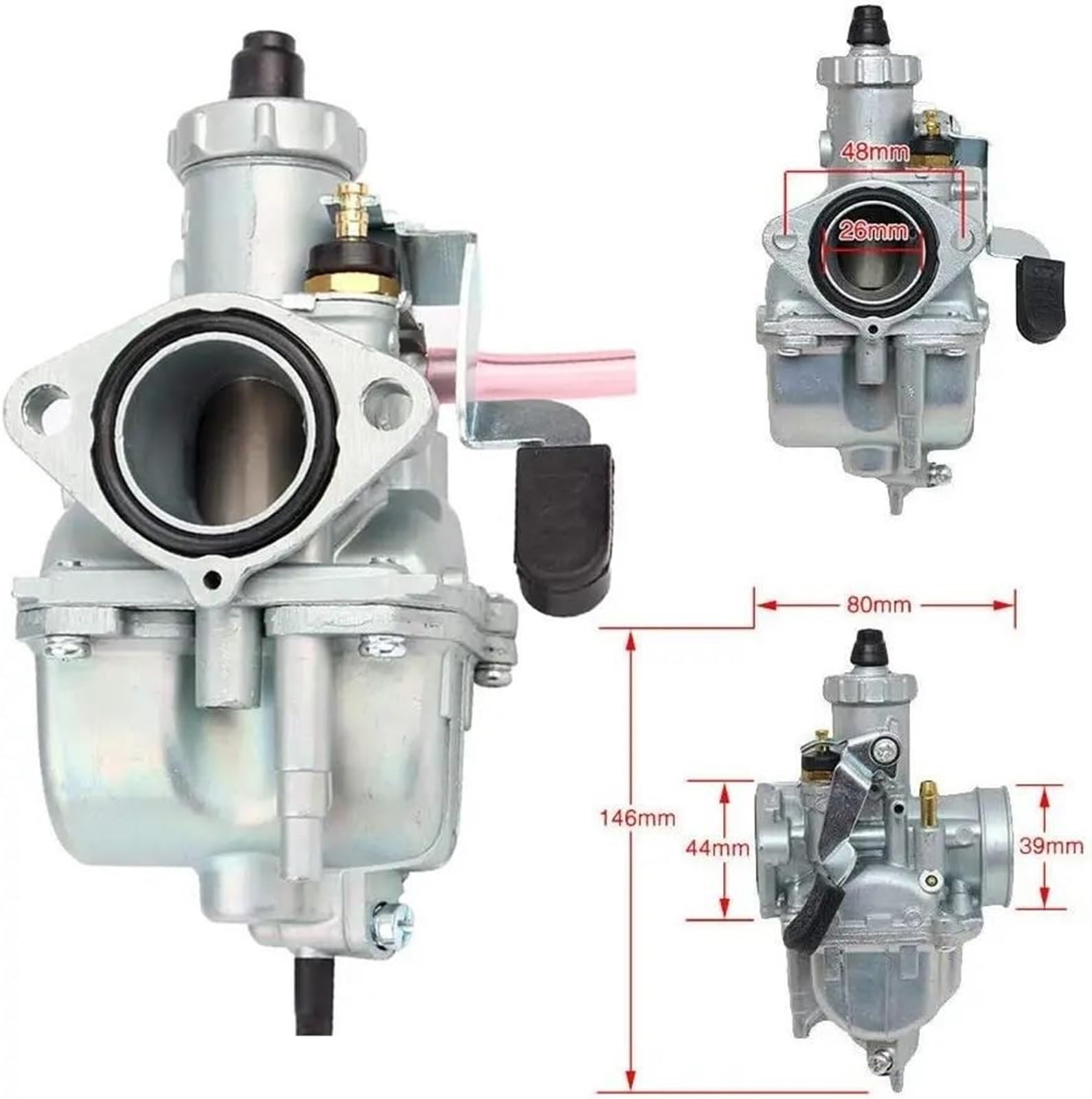 Para Pit Dirt Bike 110cc 125cc 140cc para Lifan YX 26mm Kit de carburador accesorios tubo entrada(1 pc)
