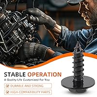 Vista 4 de 25 Uds. 90159-60477 Parachoques Splash Shield Fender Tornillo Tornillo Clips de cabeza hexagonal 9015960477 para Toyota Camry Prius FJ Cruiser RAV4