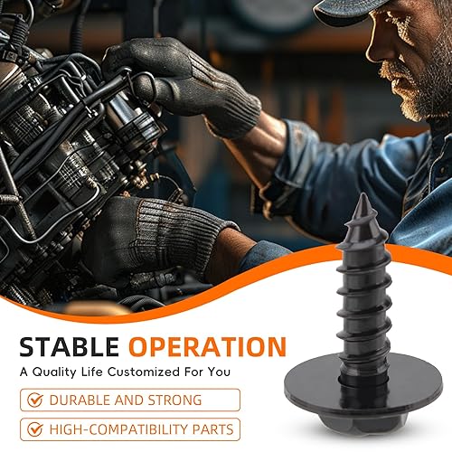 Miniatura 4 de GoaMotors 25 Uds. 90159-60477 Parachoques Splash Shield Fender Tornillo Tornillo Clips de cabeza hexagonal 9015960477 para Toyota Camry Prius FJ