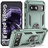 Vista 16 de ADDIT Funda para Pixel 8, funda para teléfono Google Pixel 8 con soporte de anillo magnético de soporte, grado militar a prueba de golpes, funda