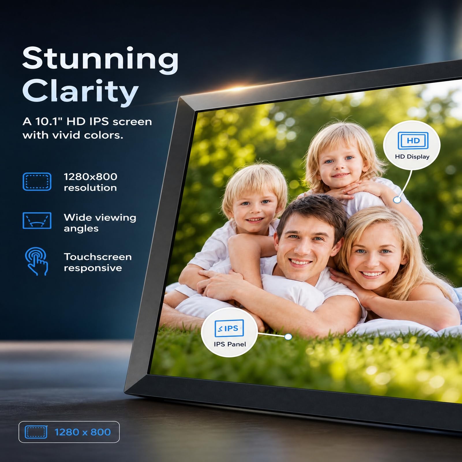 Calendrier Numérique Intelligent, Planificateur Numérique 10,1 Pouces, Organisateur Familial électronique avec écran Tactile HD et Synchronisation WiFi, Idéal pour le Planning Familial, la