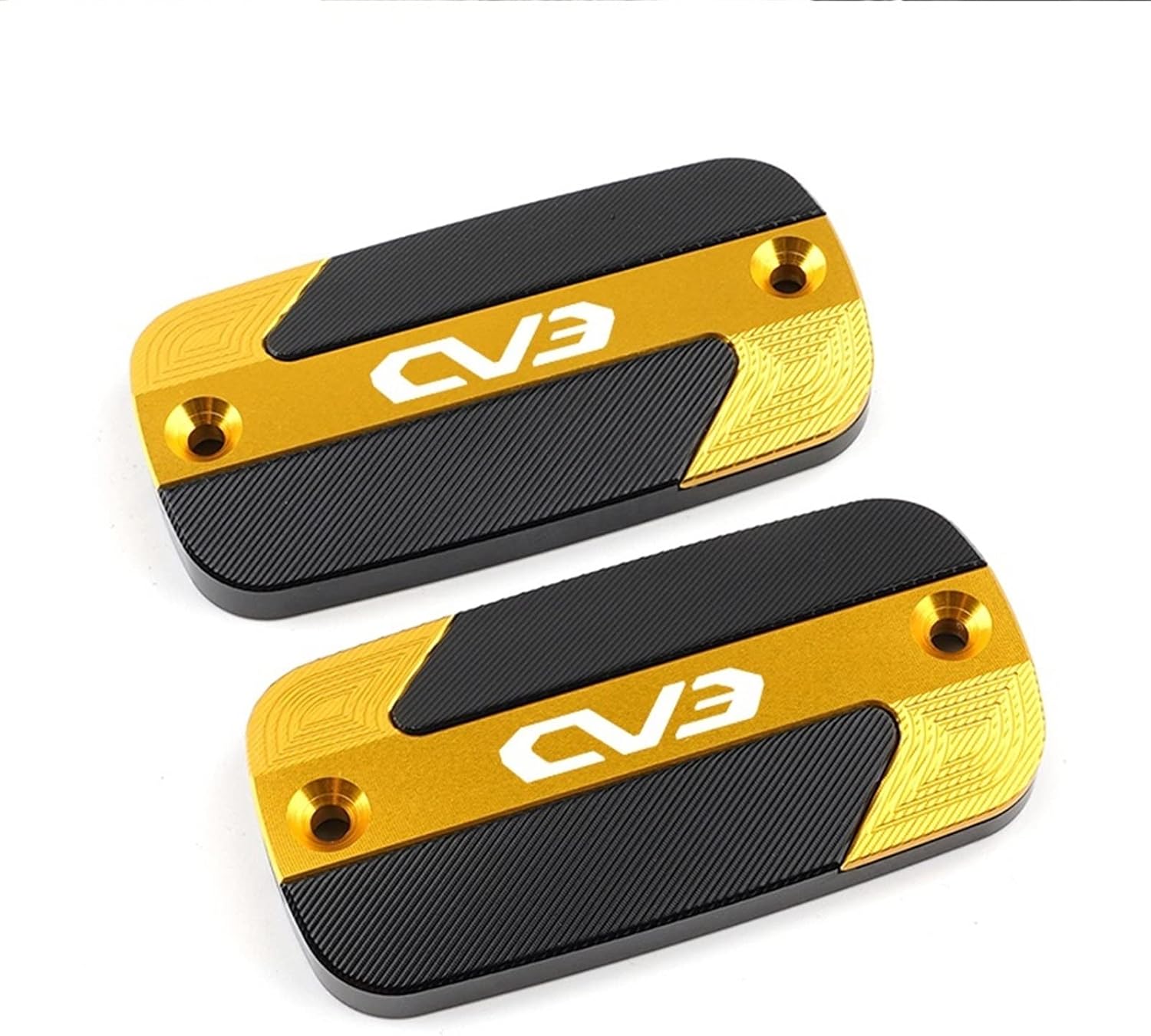 Fit For KYMCO CV3 2019-2020 2021 2022 2023 Scooters Lates Motorcycle CNC Accessories Front Brake Fluid Tank Reservoir Cover Oil Caps (Size : 1 pair Gold)