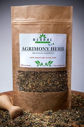 Agrimony Tea Dried Herb 50g - Herbal Remedies by J.