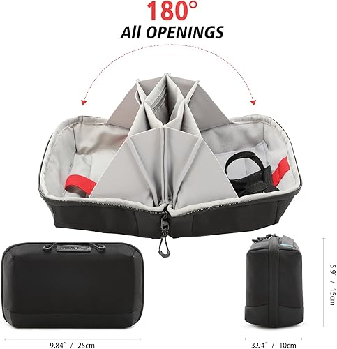 Miniatura 4 de Estuche organizador de artículos electrónicos, bolsa de viaje resistente al agua, bolsa organizadora de cables para accesorios electrónicos, bolsa