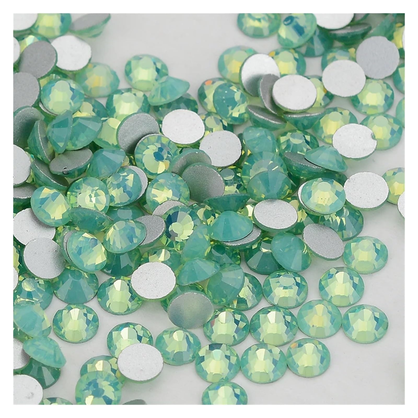 Strasssteine SS3-SS34 Flatback-Glas-Kleber auf Strasssteinen, nicht HotFix-Kristallsteine ​​für Nailart, Kleidungsstück, Stoffdekor(Blue,SS20 1440PCS)