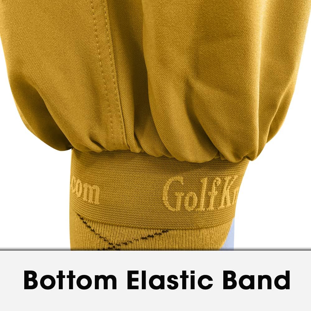 Golf Knickers Gold Microfiber (Plus Fours) for Men