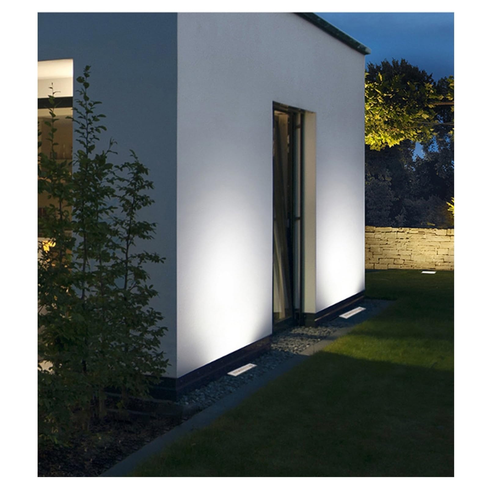 Striscia Luminosa A LED da Incasso A Bassa Tensione, Impermeabile Ip66, Dc12/24V, Ideale per Vialetti, Gradini, Cortili, Recinzioni, Giardini E Sentieri.,Yellow-6W-DC12V