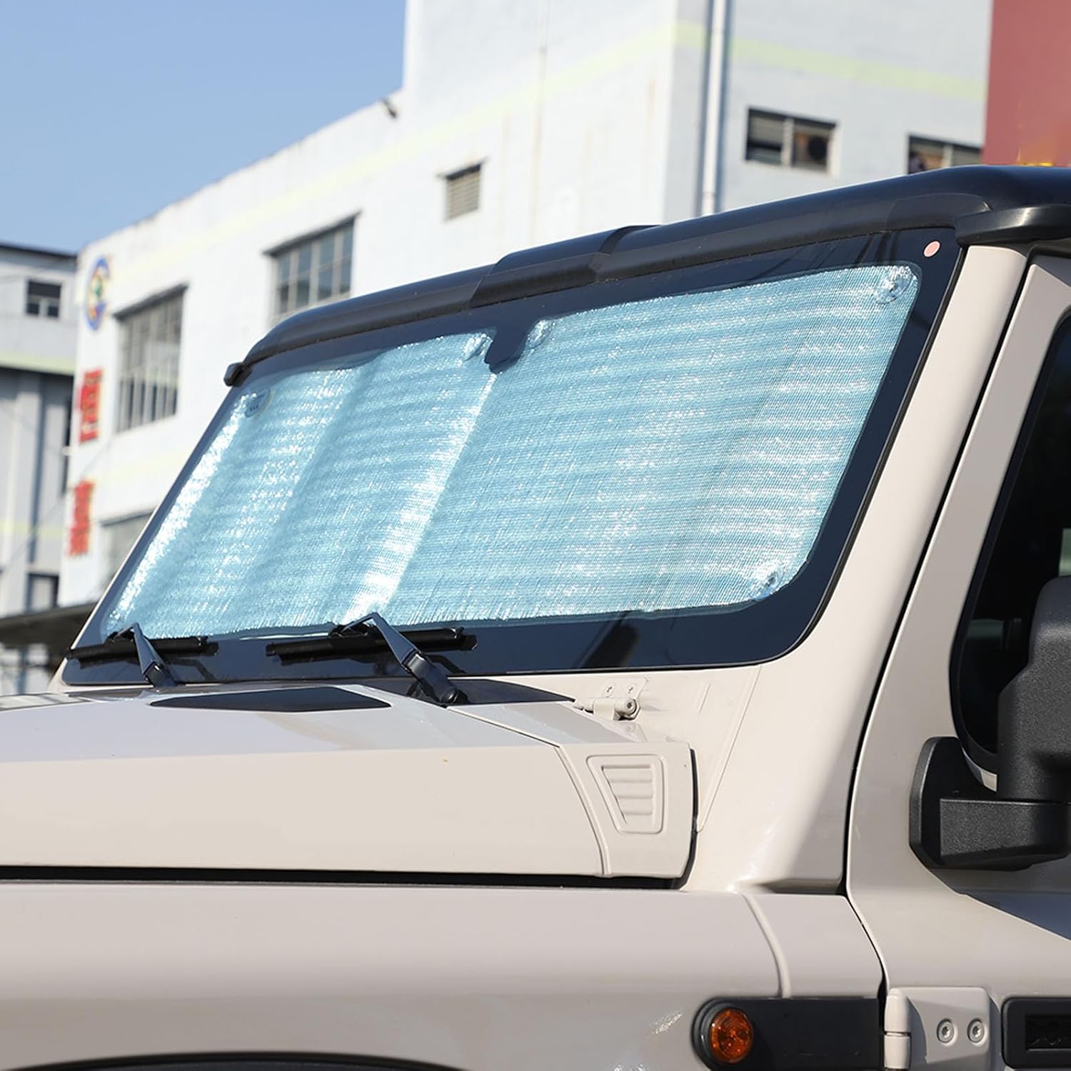 Front Windshield Sun Shade Compatible with Ineos Grenadier 2020-2024 Car Windshield Sun Shade Foldable Sun Shield UV Protection Car Accessories