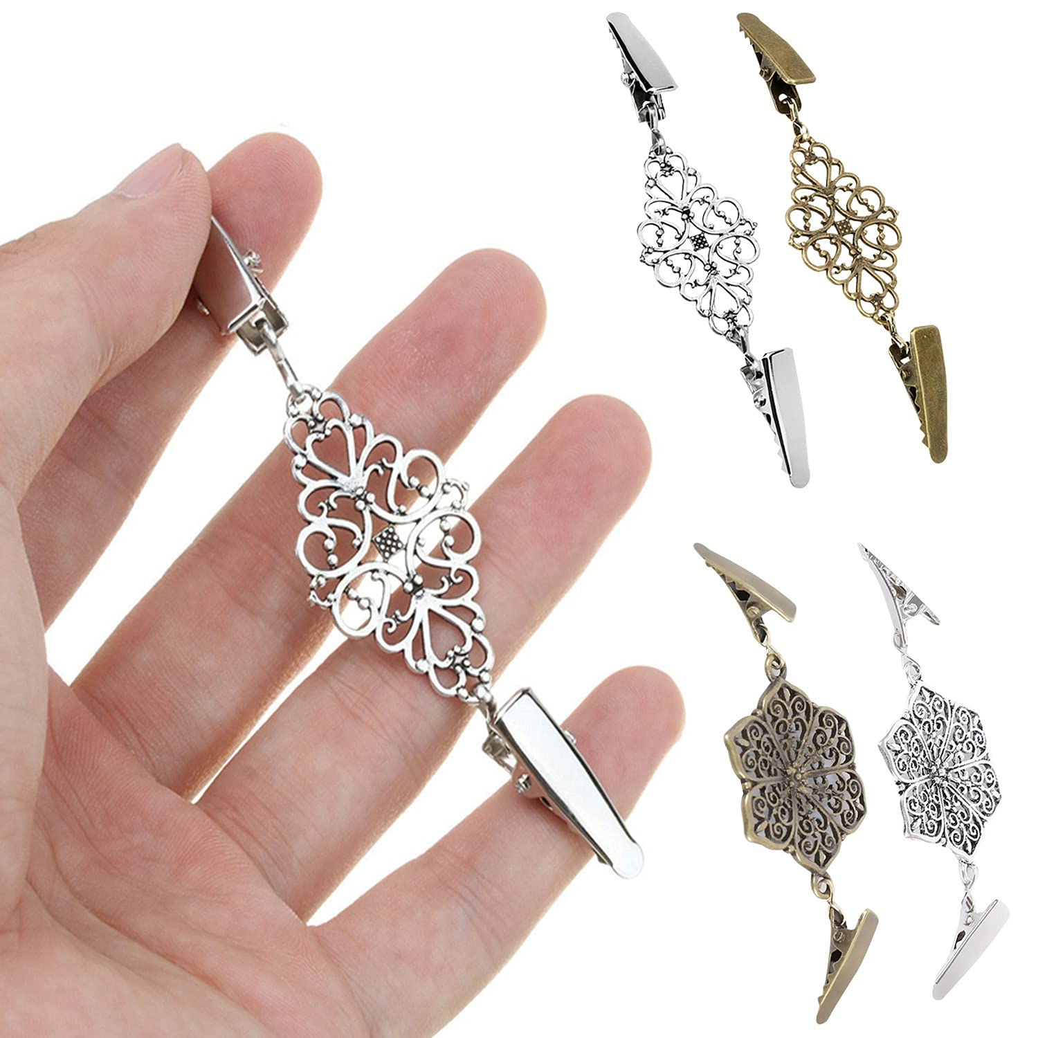 Pince Broche Décorative Pour Robe, Cardigan Ou Foulard - Accessoire Mode Femme & Fille - Style Rétro