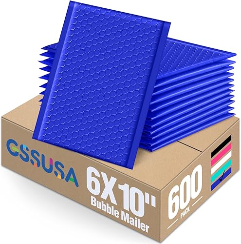 Miniatura 196 de GSSUSA - Sobres acolchados de polietileno de 6” x 10”, sobres de burbujas, bolsas sobres para envíos de pequeños paquetes, bolsa de envío, paquete