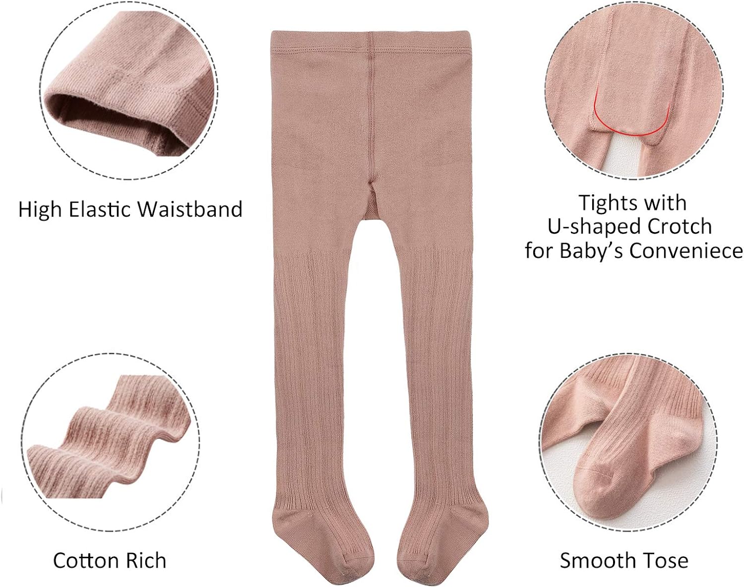 Zando Baby Tights Girls Leggings - Baby Cotton Stockings Seamless Toddler Cable Knit Tights Pants Pantyhose Newborn Infants: Clothing, Shoes & Jewelry