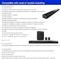 Vista 3 de Suixing Soporte universal para barra de sonido, soporte de montaje en pared, compatible con la mayoría de barras de sonido, soportes de montaje