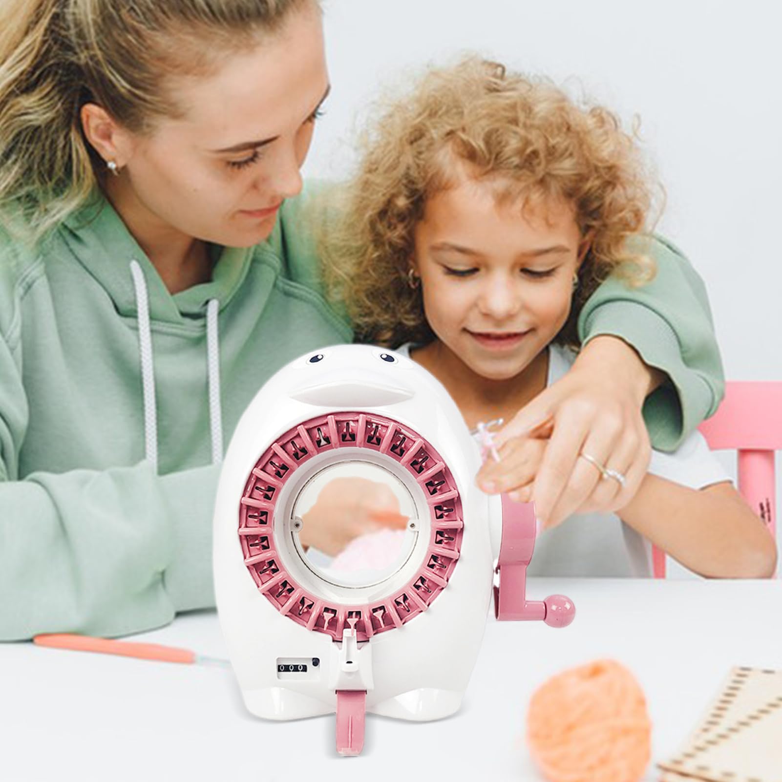 Amazon.co.jp: 編み機 織り機 22針 滑り止め 回転 糸巻き機 糸巻機