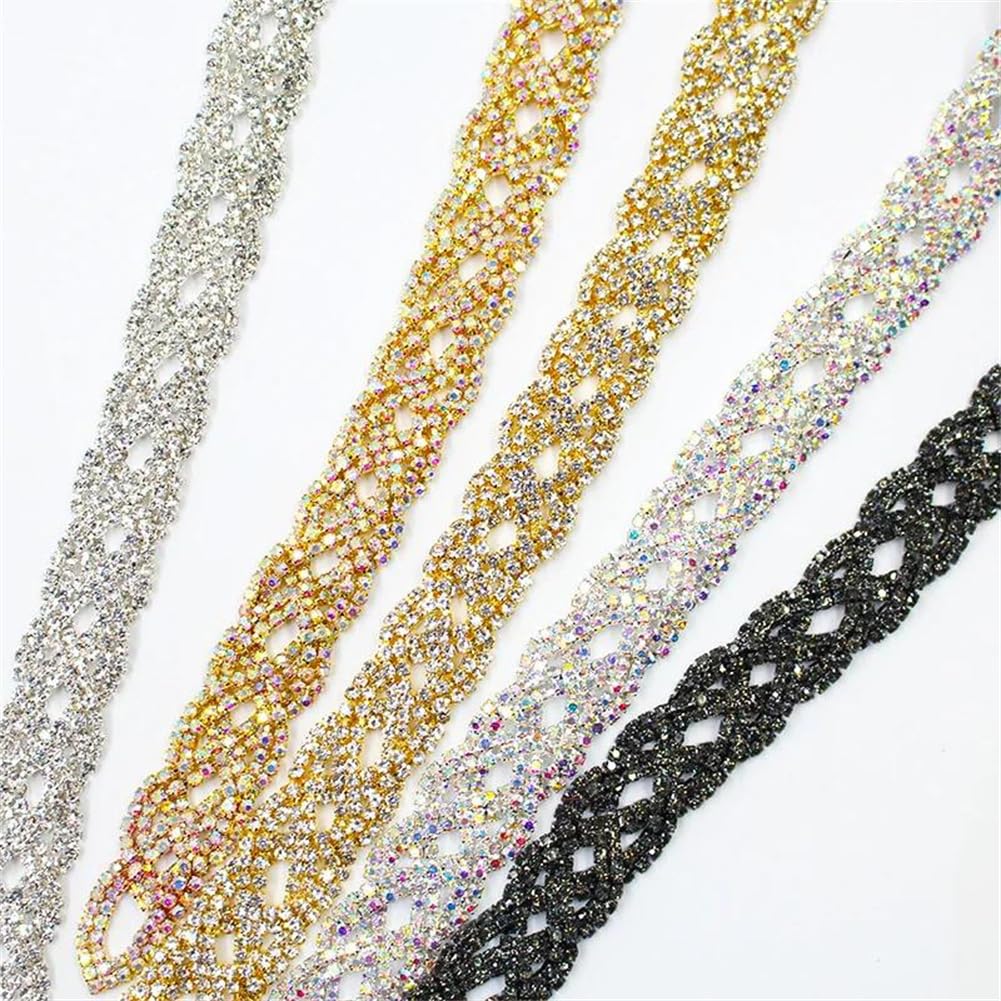 Paski łańcuszka z kryształkami Rhinestone