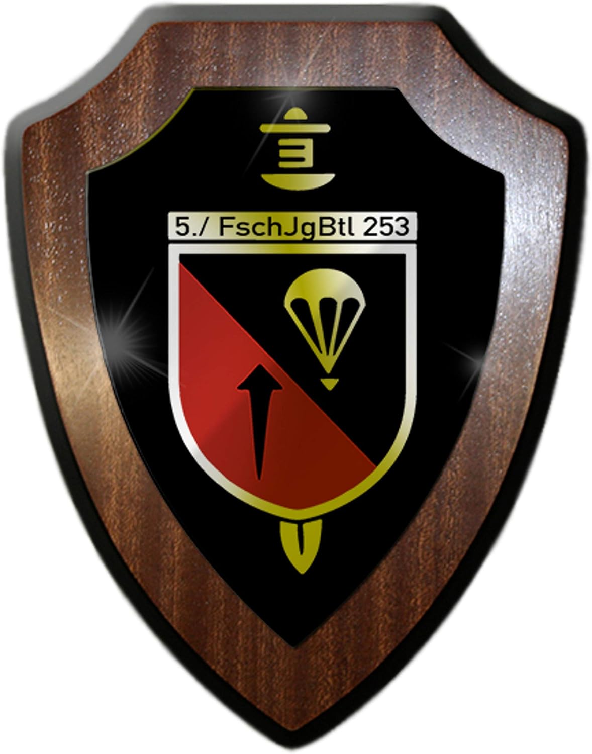 Fallschirmjäger Patch FschJgBtl 251 Calw - 65x75mm Mit Klett, Für Jacke & Uniform