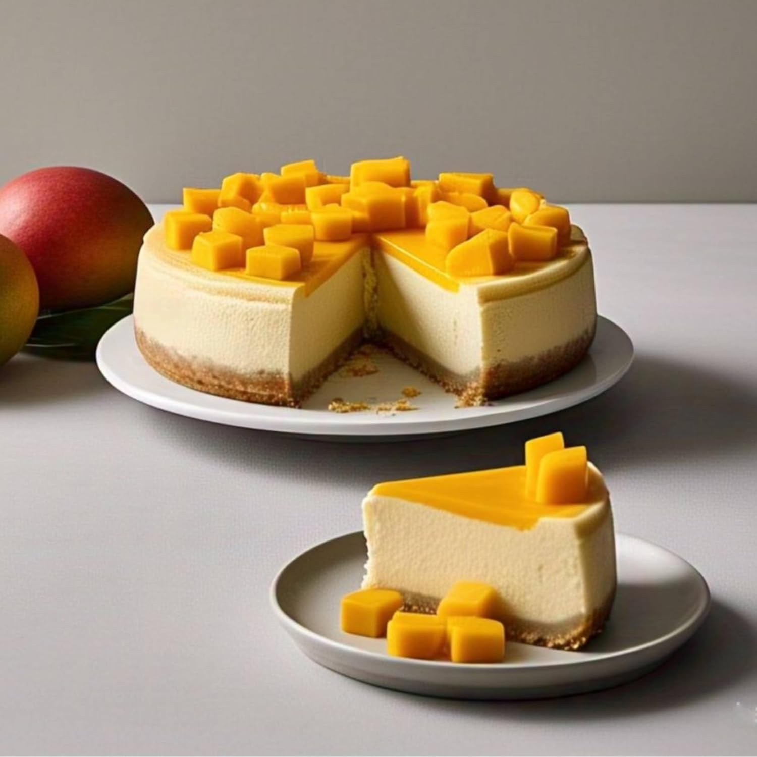 ANDY ANAND CHOCOLATIER Exquisite Gluten Free Mango Cake 9" | Fresh Gourmet, Handcrafted, All Natural Ingredients, No Preservatives, Ideal For Women, Men & Kids Gift Boxed Dessert, Special Occasions (2.6 Pounds)